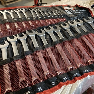 Afbeelding van Stahlkaiser 25 delige steek ringsleutelset satin finish