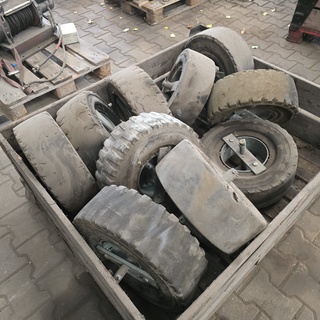 Afbeelding van 10 x vol rubber loopwielen