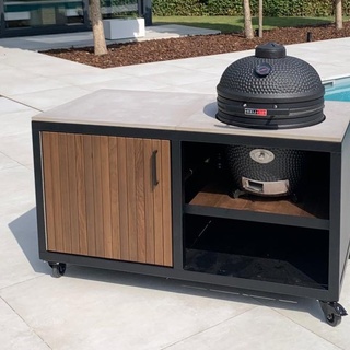 Afbeelding van Buiten BBQ (excl. bbq) Afmetingen: 160x80x95 cm (LxBxH)