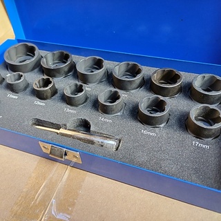 Afbeelding van Stahlkaiser 14 delige Krachtdop dolle bout en moer verwijderaar