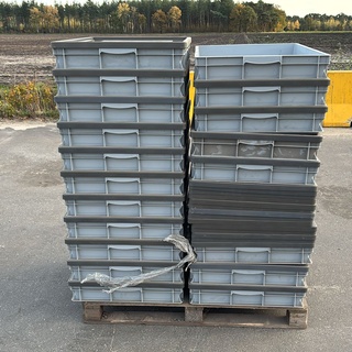 Afbeelding van pallet met opbergkisten