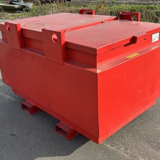 Afbeelding van stalen IBC-container 1000 L, UN 31A/Y, Van der Ziel
