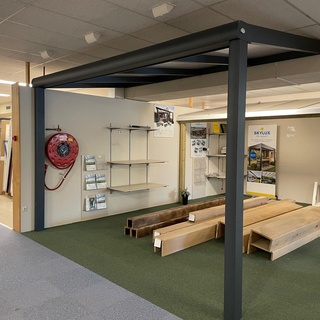 Afbeelding van aluminium overkapping 400X200X290cm showmodel