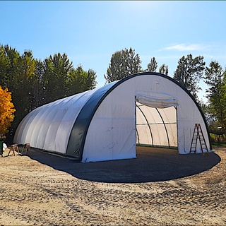 Afbeelding van Storage Building Type: 40-60-20, Afmeting: 12,2 x 18 x 6,1 Mtr, Afmeting deur: 4 x 4,55 mtr, In ijzeren krat