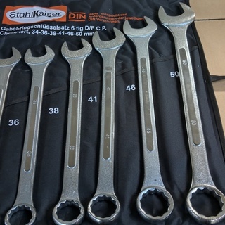 Afbeelding van Stahlkaiser 6 delige Steek ringsleutelset tot 50mm
