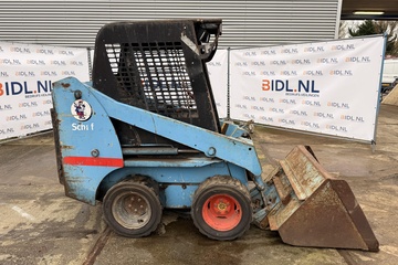 Afbeelding van Bobcat / skid-steer loader – blauw – met laadbak