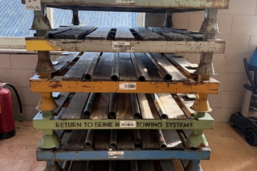 Afbeelding van Stalen opslag- en stapelrekken met houten liggers (meerdere niveaus)