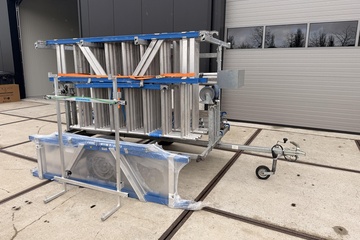 Afbeelding van Steigermaterieel op aanhanger – ASC aluminium steigerdelen, frames en toebehoren