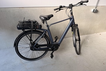 Afbeelding van QWIC elektrische fiets blauw hoge instap