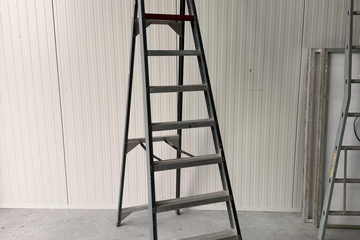 Afbeelding van Altrex aluminium dubbele trapladder met platform