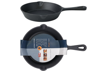 Afbeelding van Gietijzeren BBQ koekenpan 21 cm – Duurzaam, veelzijdig en perfect voor buiten koken