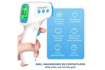 Afbeelding van 3-in-1 Digitale Contactloze Voorhoofdthermometer