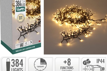 Afbeelding van Treecluster Kerstboomverlichting – 384 LED – Warm Wit
