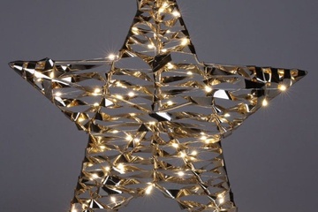 Afbeelding van Verlichte Kerstster – 40 cm – Shiny Gold – 60 LED