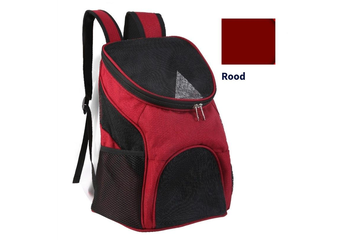 Afbeelding van Comfortabel samen op pad met de rugzak voor honden of katten (tot 10 kg) - rood