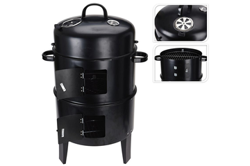 Afbeelding van Barbecue Smoker Ø40 x H78 cm – Compacte Rookoven voor Authentieke Smaakbeleving