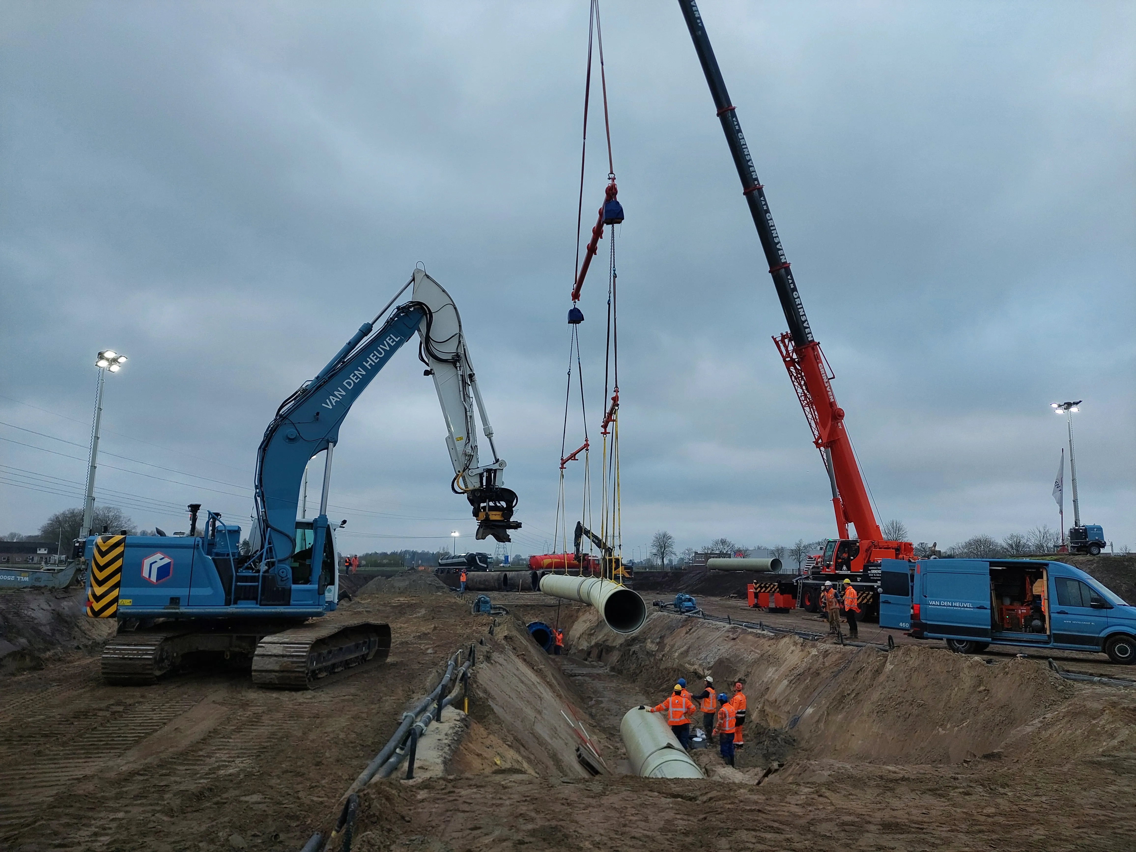Nieuwe AWP-leiding in Hoeven succesvol aangesloten