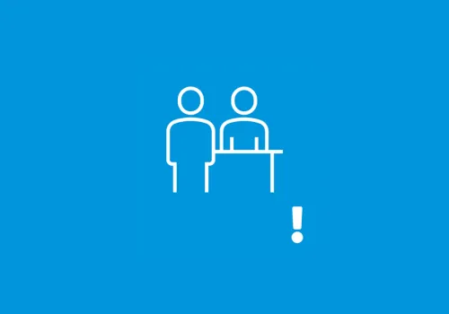 Meld je altijd bij de receptie