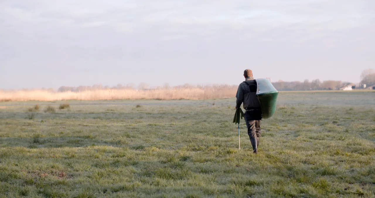 Muskusrattenbestrijding aan het werk