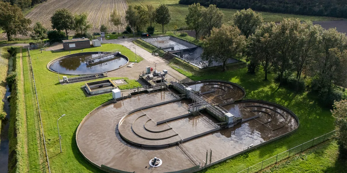 Overzichtsfoto RWZI Baarle-Nassau
