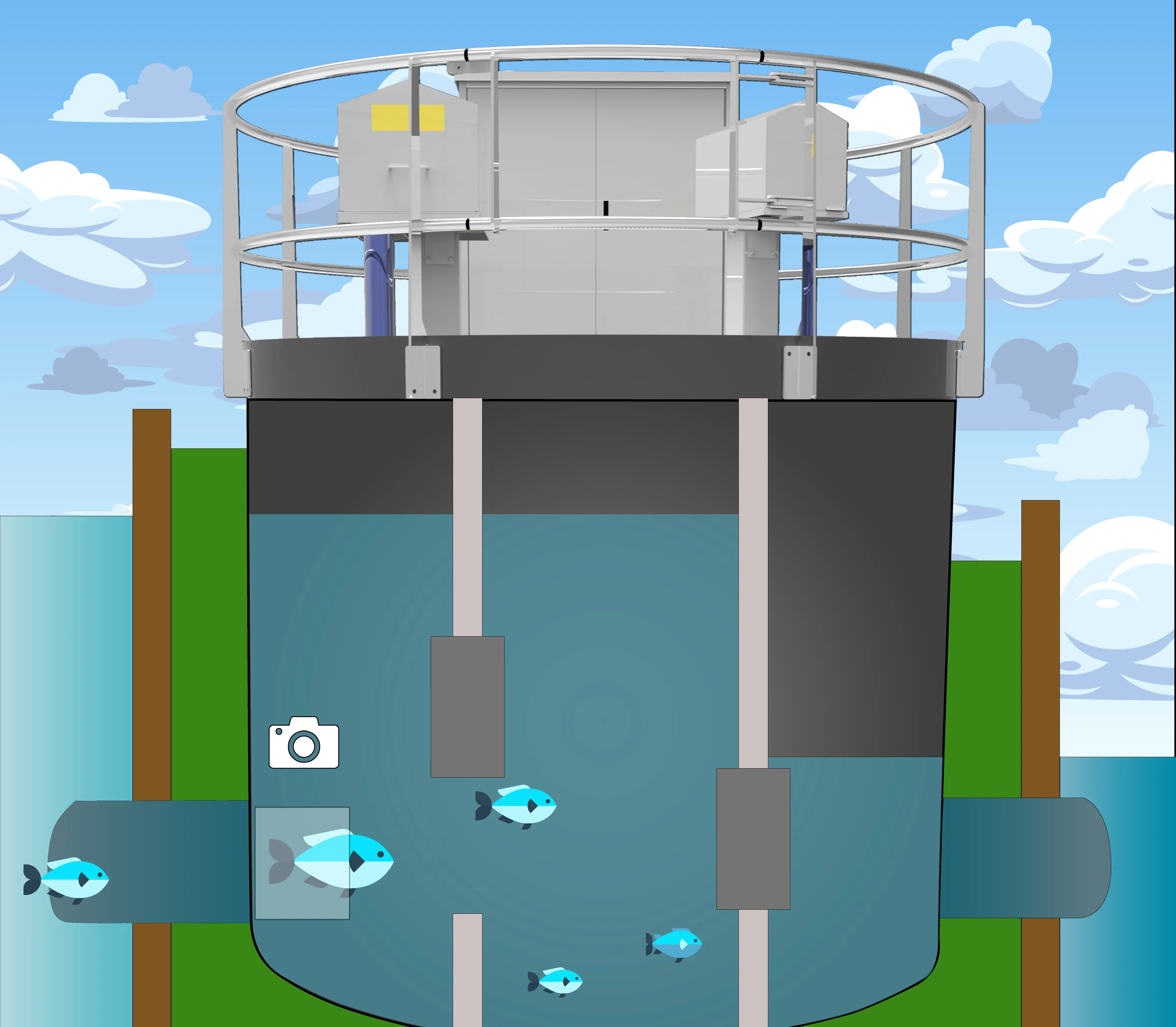 Vislift UP illustratie