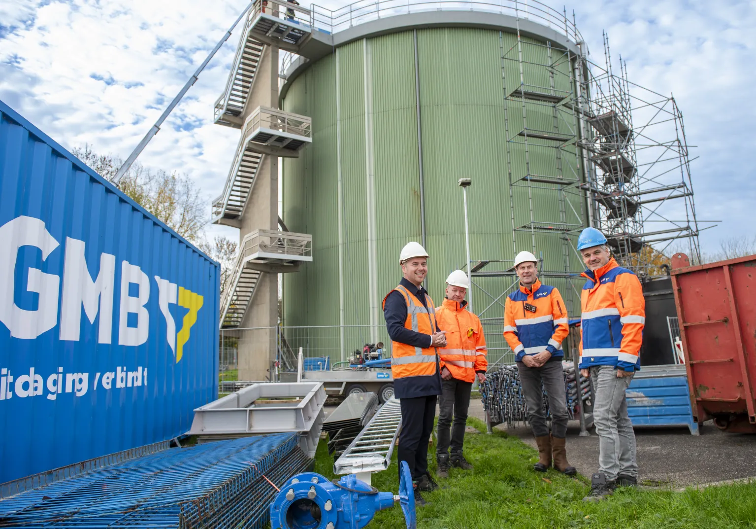 Renovatie slibgistingstank RWZI Dongemond