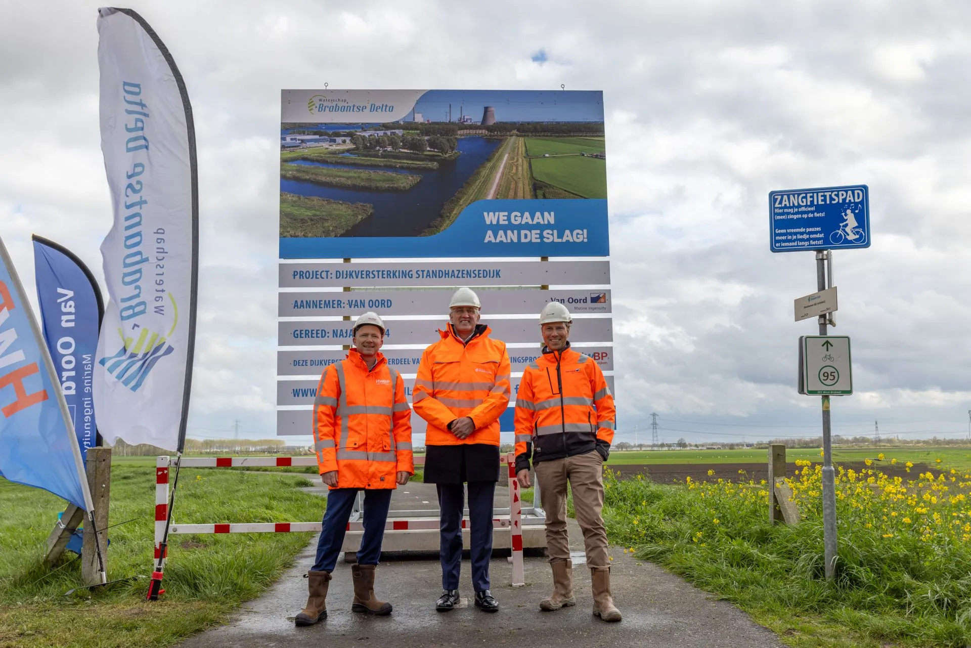 Uitvoering dijkversterking Standhazensedijk gestart