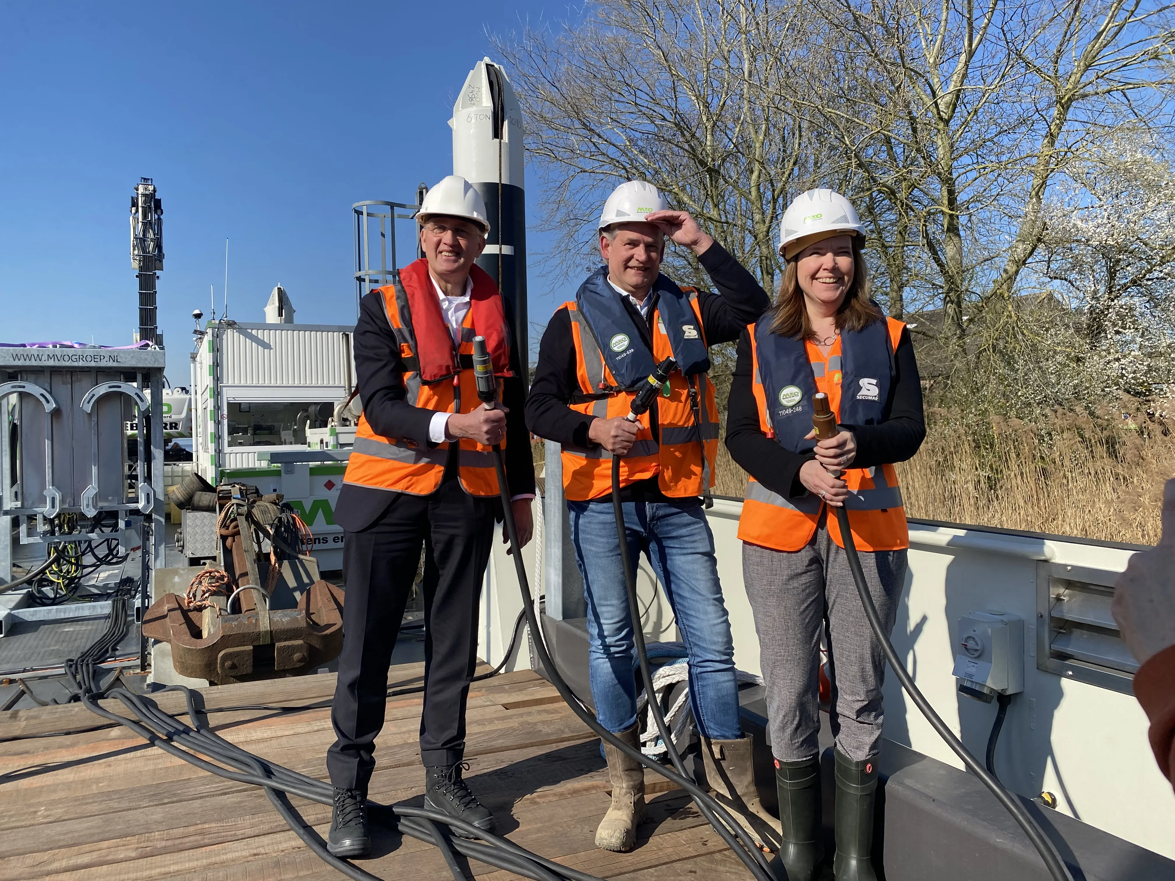 Waterschap Brabantse Delta is gestart met emissieloos baggeren van de vaarwegen