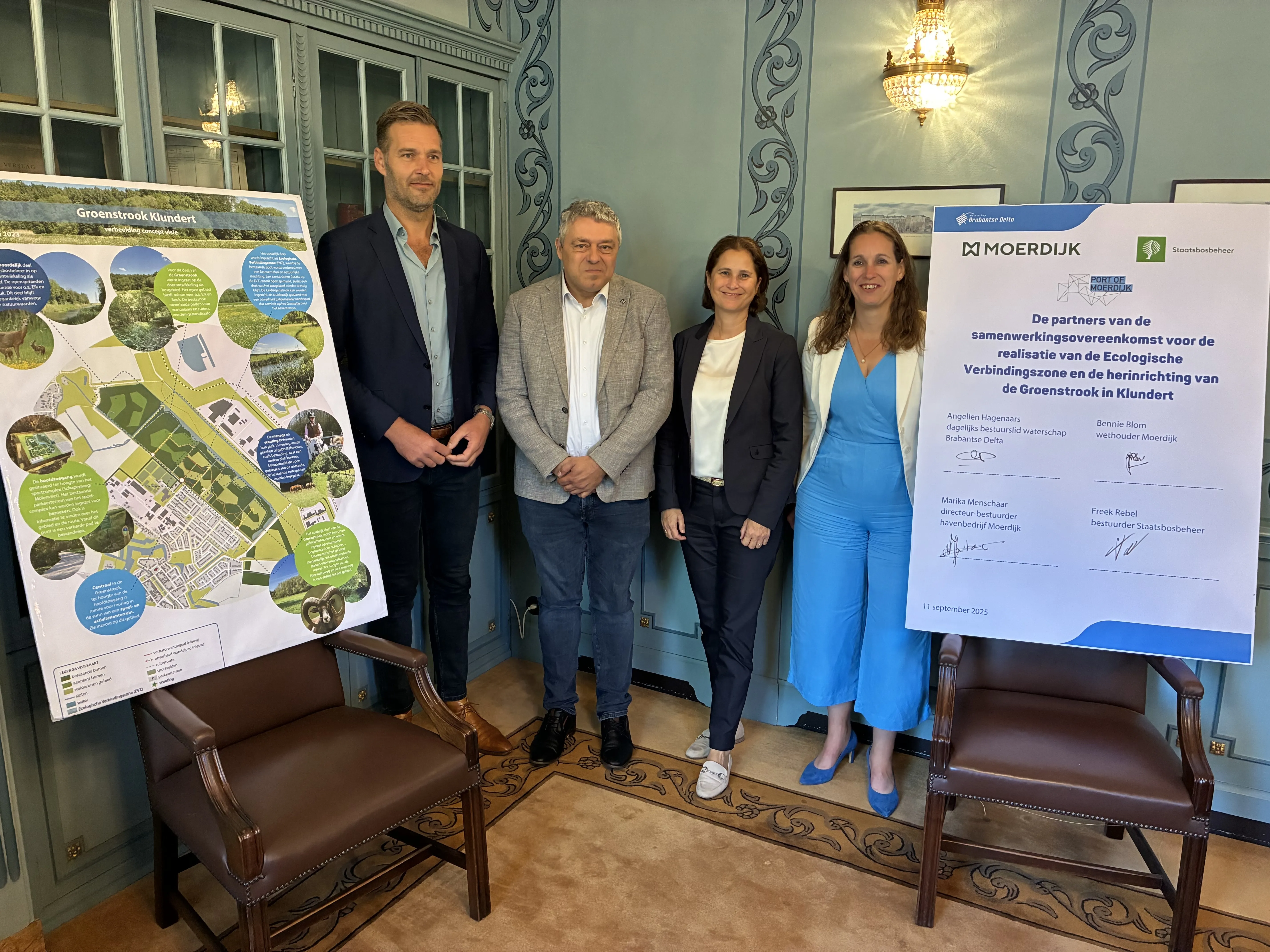 Nieuwe ecologische verbindingszone in Klundert versterkt natuur en waterbeheer in West-Brabant