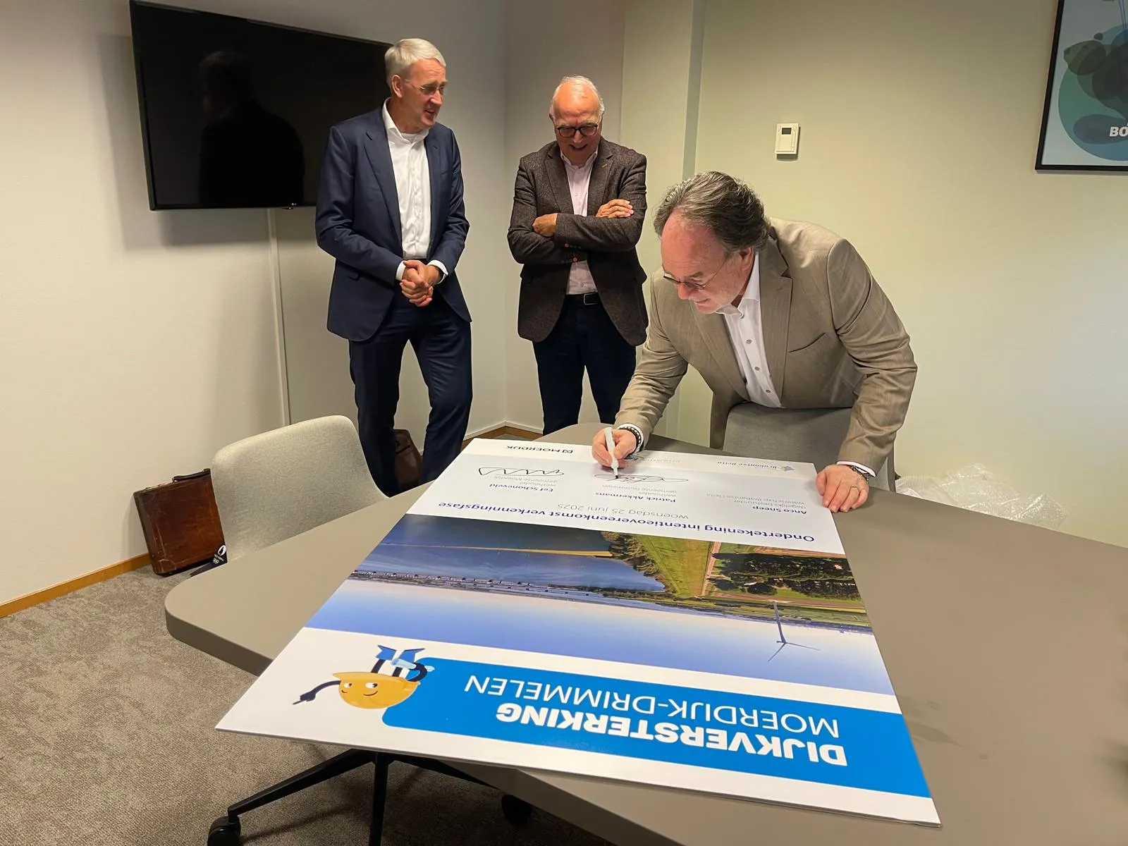 Samenwerking voor fietspad op de dijk