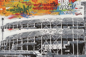 Afbeelding van LIVE VEILING - Schilderij de Kuip - Labrie