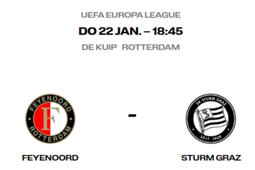 Afbeelding van Skybox Feyenoord - Sturm Graz -2 kaarten Skybox inclusief drankjes en een hapjes in de box