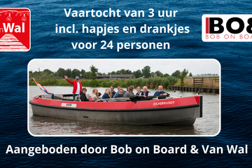 Afbeelding van Vaartocht voor max. 24 personen inclusief hapjes en drankjes