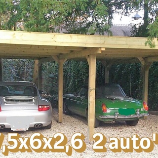 Afbeelding van 015; carport 2 autos 7,5x6x2,6