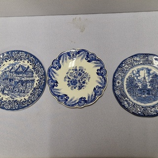 Afbeelding van 034; Delfts blauw borden (3st)