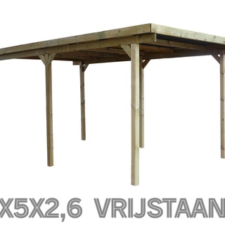 Afbeelding van 001; carport vrijstaand 3x5x2,6