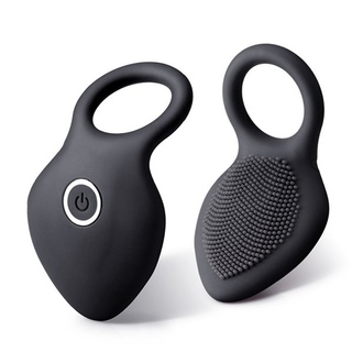 Afbeelding van Cockring met vibrator - zwart