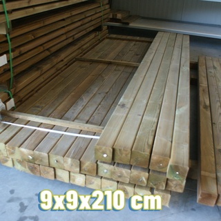 Afbeelding van 003; 55x paal 8,8x8,8x210