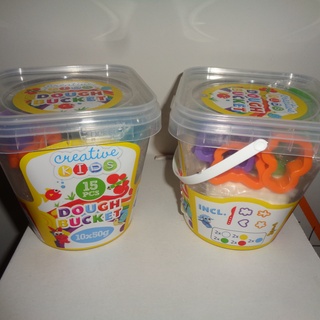 Afbeelding van 12x Kids Kleiemmer met toebehoren 15pcs , 10x50gr