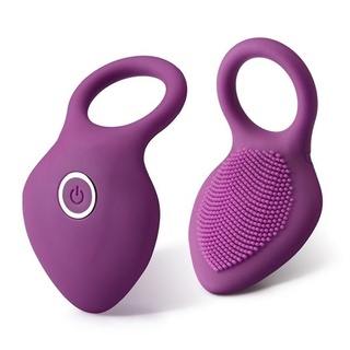 Afbeelding van Cockring met vibrator - paars