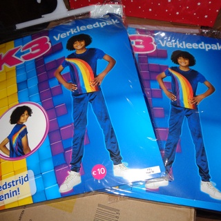 Afbeelding van 10x Verkleedpak K3 3-5 en 6-8 jaar ,