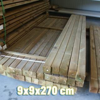 Afbeelding van 006; 55x paal 8,8x8,8x270