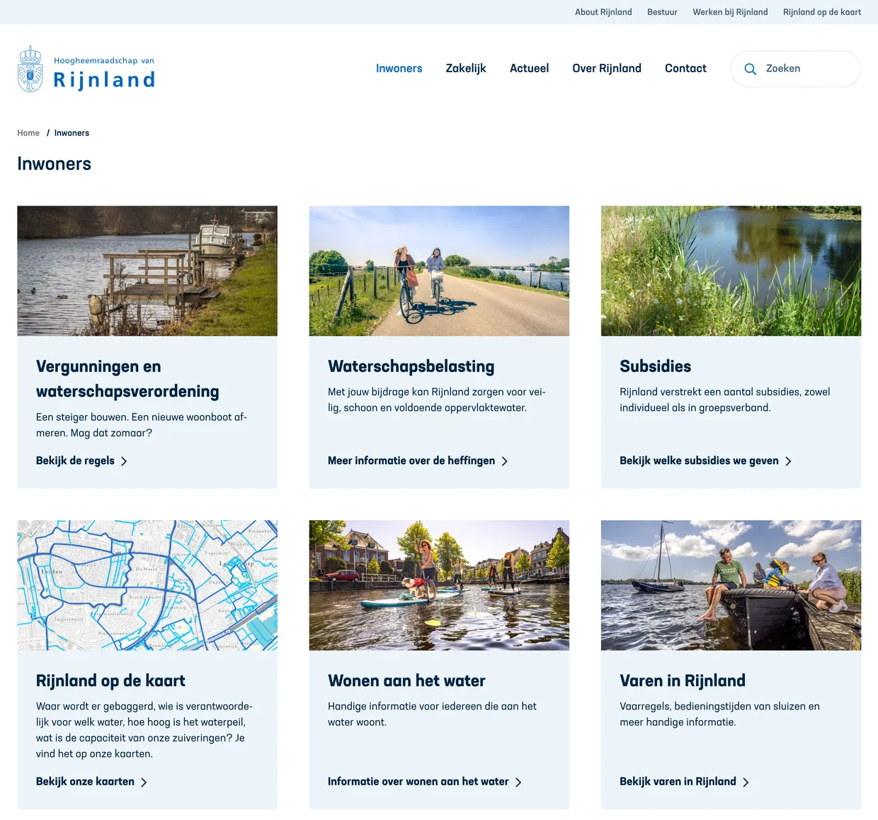 Inwoners pagina Rijnland