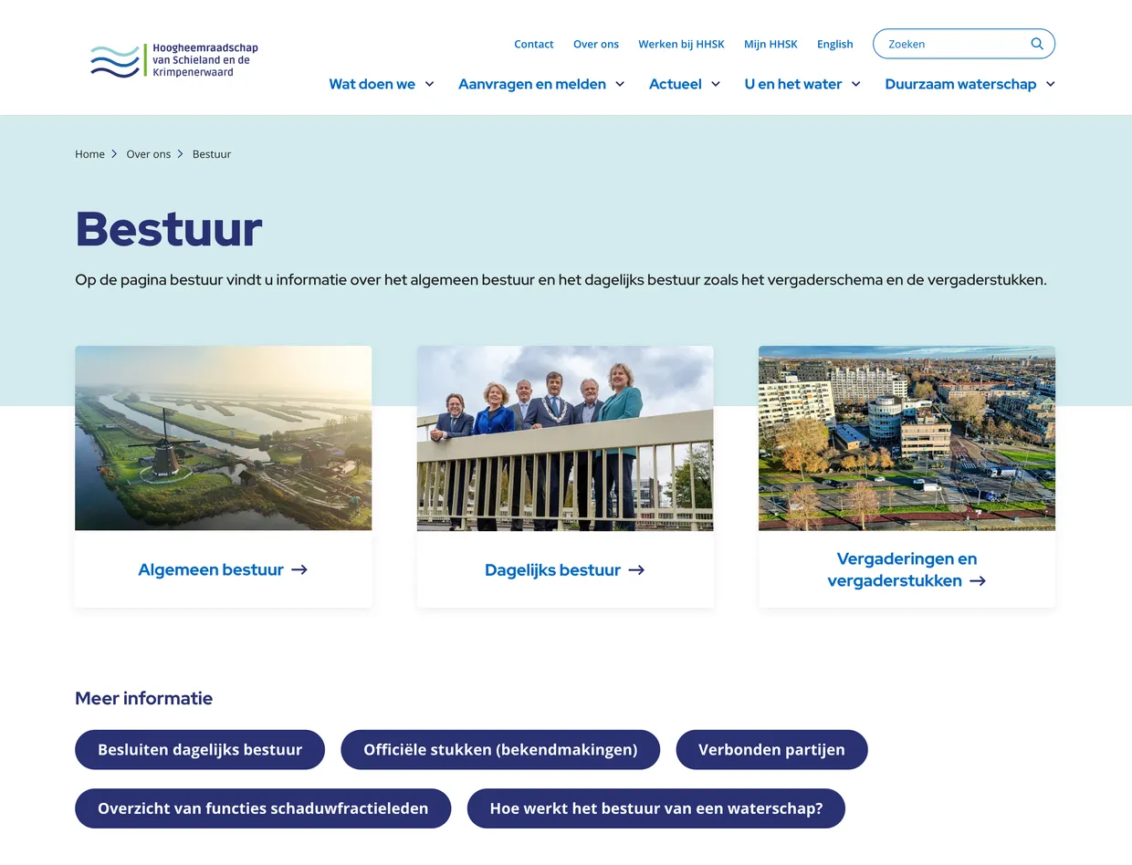 Schieland Bestuurpagina