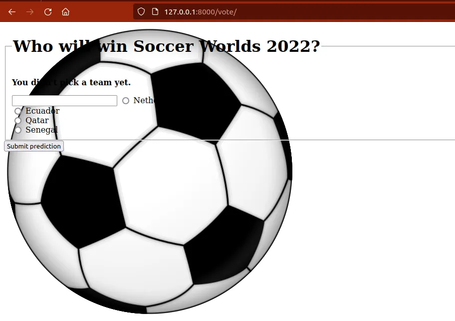 Tournament Pool: Add Prediction