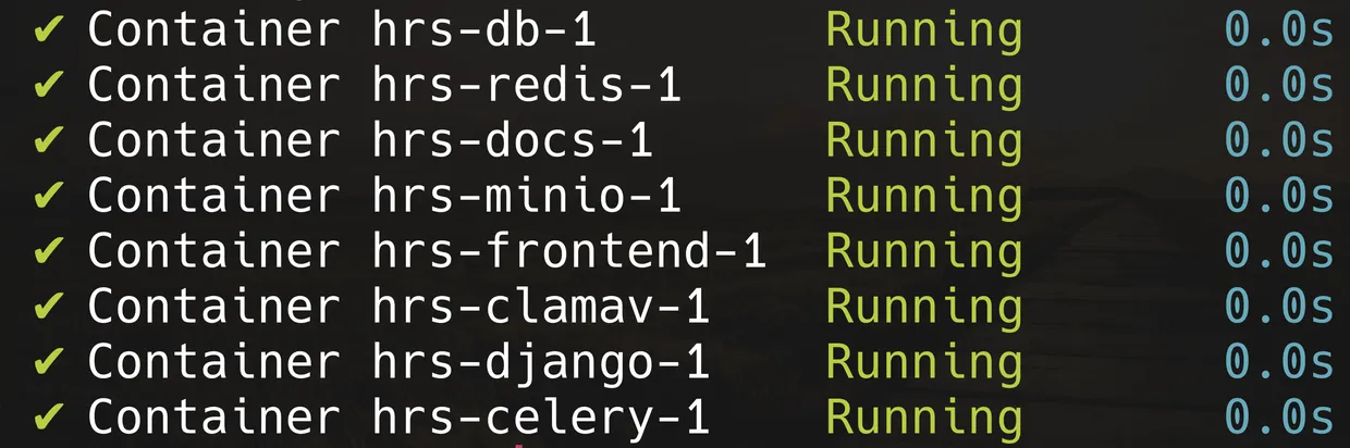 Docker containers loading