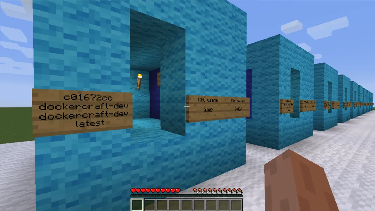 Dockercraft screenshot