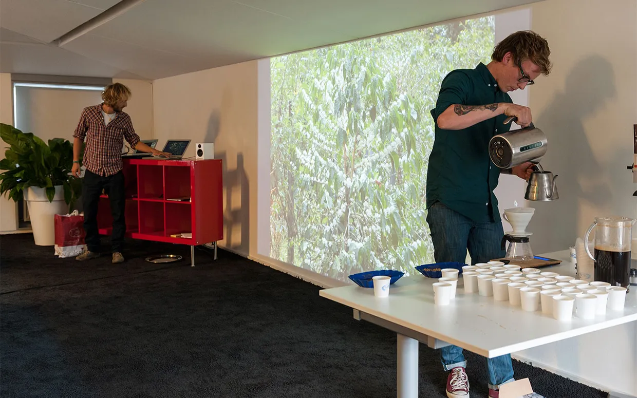 Bonne vertelt en Rob schenkt in