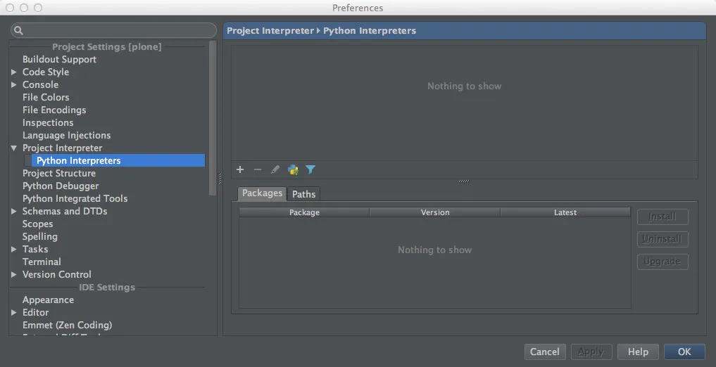 PyCharm Python Interpreter