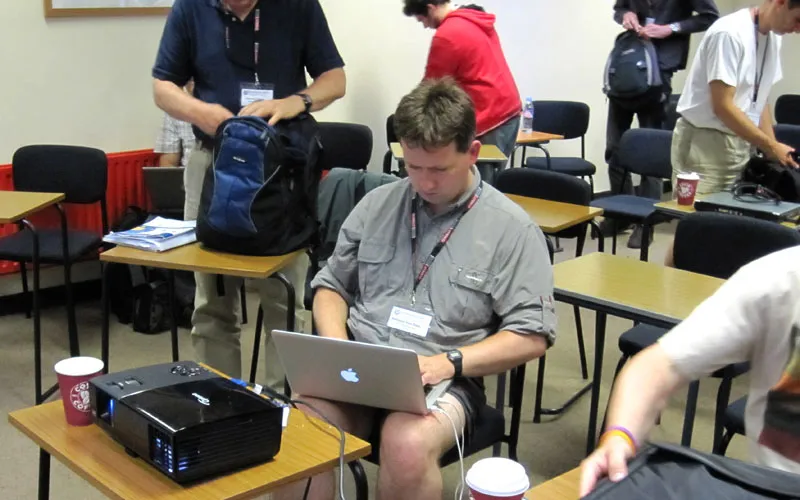 Reinout Blogging at Euro Python